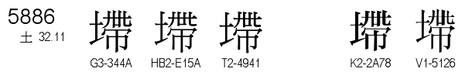 U+5886